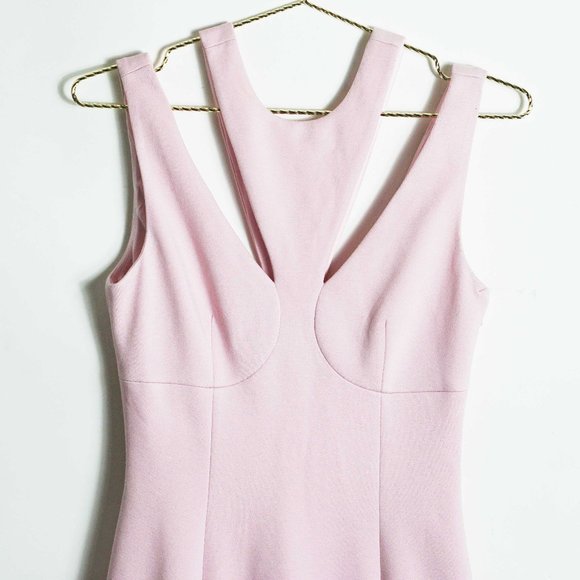 Bailey 44 Deuce Cut-Out Ponte Bodycon Dress Pink S - Picture 3 of 6